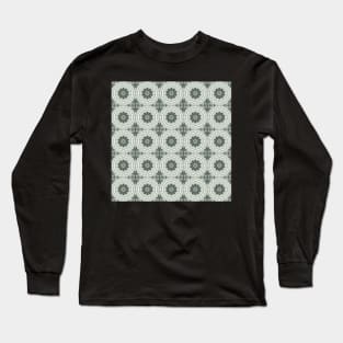 Orchid Mezzotint Intaglio Kaleidoscope pattern 4 Long Sleeve T-Shirt